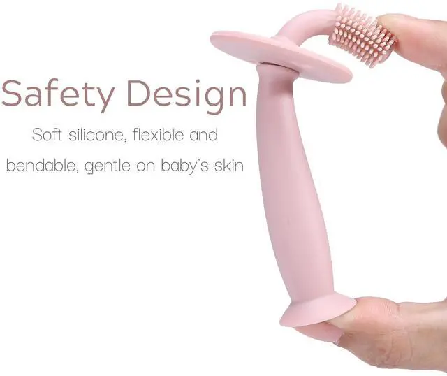 Alt view image 4 of 7 - 3 Pack Silicone Baby Toothbrush Teethers - Teething Toys Training Oral Care for Infants 0-12 Months+