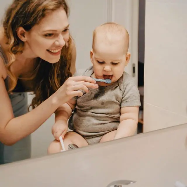 Alt view image 5 of 7 - Baby Finger Toothbrush Tongue Oral Cleaner Kit for 3 Months +, 3 Pcs (Blush/Pale Mauve/Blush)