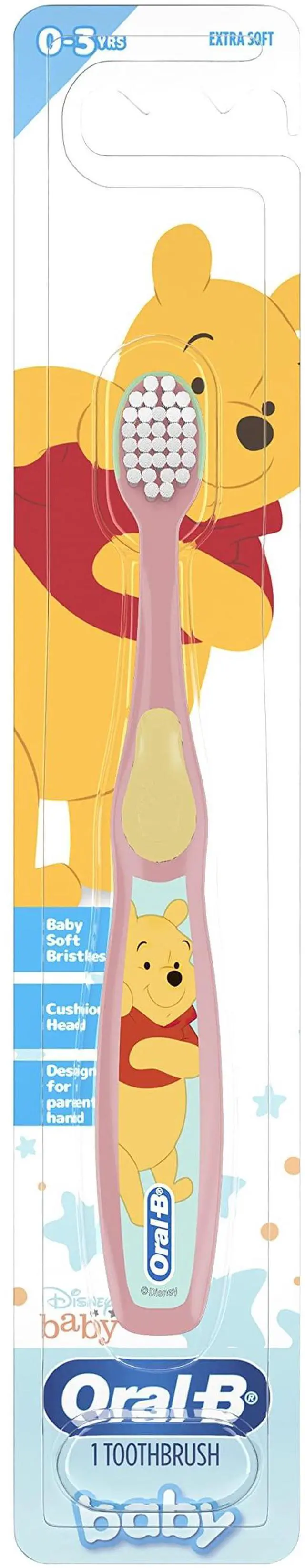 Main image of Baby Toothbrush Featuring Disney's Pooh, Baby Soft Bristles, 0-3 Years, 1 Count