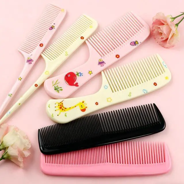 Alt view image 6 of 6 - Cute Baby Hair Comb Set for Girls - 8Pcs Tooth Comb & Rat Tail Comb for Toddlers, Kids - Mini Plastic Travel Comb for Detangling, Styling, Parting - Anti-Static for Wet/Dry Hair