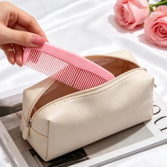 Alt view image 5 of 6 - Cute Baby Hair Comb Set for Girls - 8Pcs Tooth Comb & Rat Tail Comb for Toddlers, Kids - Mini Plastic Travel Comb for Detangling, Styling, Parting - Anti-Static for Wet/Dry Hair