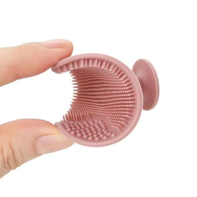 Alt view image 6 of 7 - Baby Cradle Cap Brush, Silicone Baby Bath Brush Massage Brush Set for Dry Skin, Cradle Cap, and Eczema, 4 Pack (Pink)