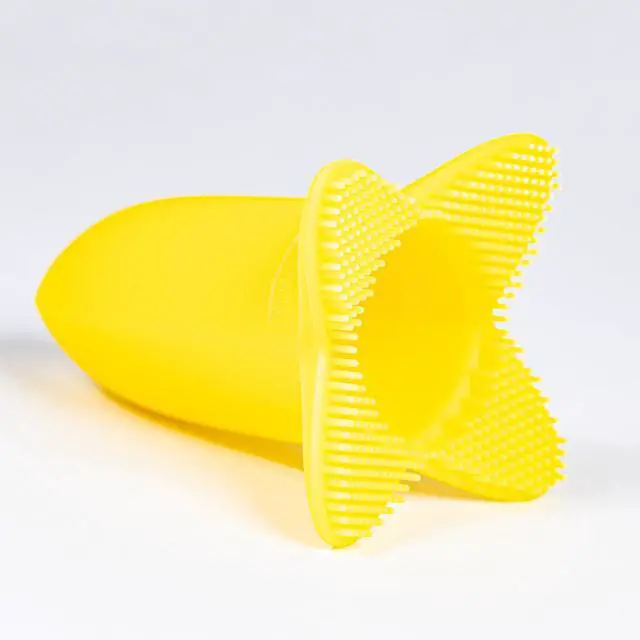 Alt view image 3 of 7 - Hair & Scalp Brush for Cradle Cap and Bathtime, Made in USA, Infant to 12 Months, Flexable, Variable Pressure Scalp and Body Scrubber, Sensory Stimulation, Essential Baby Shower Gift