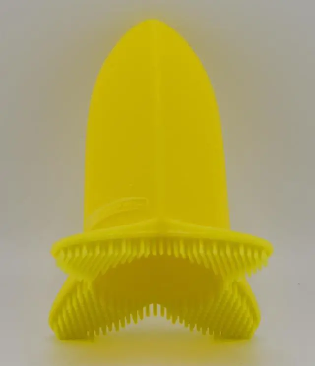 Alt view image 5 of 7 - Hair & Scalp Brush for Cradle Cap and Bathtime, Made in USA, Infant to 12 Months, Flexable, Variable Pressure Scalp and Body Scrubber, Sensory Stimulation, Essential Baby Shower Gift