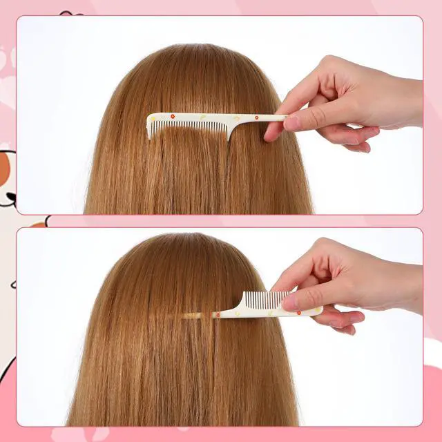 Alt view image 7 of 7 - 4Pcs Baby Hair Comb, Kids Hair Brush Set for Girls Boys, Cute Hairs Comb Set Toddler Hairs Comb, Mini Comb Rat Tail Hairs Styling for Toddler Child's Hair Travel Style A)