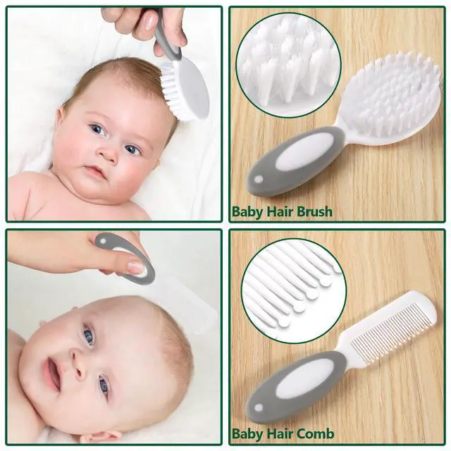 Alt view image 2 of 7 - Baby Healthcare and Grooming Kit for Newborn Kids, 24PCS Upgraded Safety Baby Care Kit, Newborn Nursery Health Care Set, Baby Care Product (Grey White)