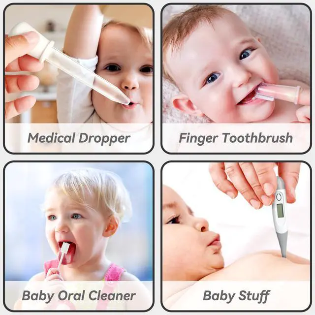 Alt view image 4 of 7 - Baby Healthcare and Grooming Kit for Newborn Kids, 24PCS Upgraded Safety Baby Care Kit, Newborn Nursery Health Care Set, Baby Care Product (Grey White)