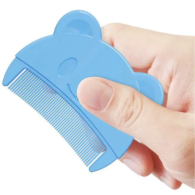 Alt view image 3 of 5 - Baby Bath Brush, Baby Cradle Cap Brush, Silicone Massage Brush, Baby Comb, Children's Comb3pcs (Blue)