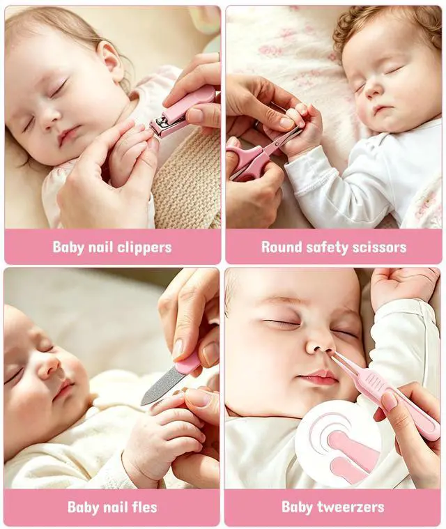 Alt view image 4 of 7 - Baby Healthcare and Grooming Kit, Safety Newborn Nursery Baby Care Kit, with Hair Brush Comb, Nail Clipper, Thermometer, Pacifier Clip, Baby Registry Search, Baby Girl Boy Newborn Essentials