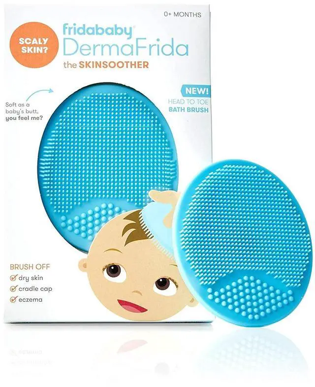 Main image of Baby DermaFrida The SkinSoother Baby Bath Brush | Cradle Cap Brush for Babies, Baby Essential for Dry Skin, Cradle Cap Treatment and Eczema | 1 Pack