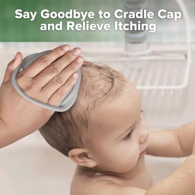 Alt view image 3 of 7 - Baby Cradle Cap Brush - Soft Cradle Cap Comb| Hair Scalp Massager, Soft Bristles for Newborns & Toddlers,Ideal Baby Shower Gifts for Mum - 1pk