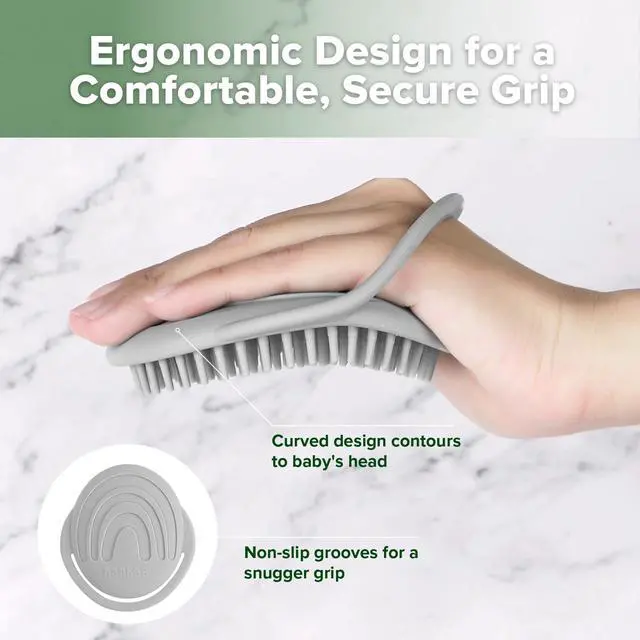 Alt view image 6 of 7 - Baby Cradle Cap Brush - Soft Cradle Cap Comb| Hair Scalp Massager, Soft Bristles for Newborns & Toddlers,Ideal Baby Shower Gifts for Mum - 1pk