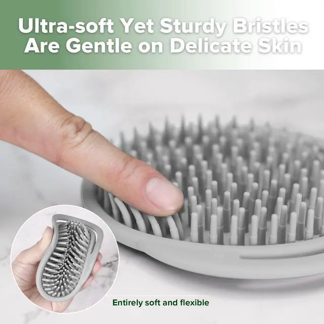 Alt view image 5 of 7 - Baby Cradle Cap Brush - Soft Cradle Cap Comb| Hair Scalp Massager, Soft Bristles for Newborns & Toddlers,Ideal Baby Shower Gifts for Mum - 1pk