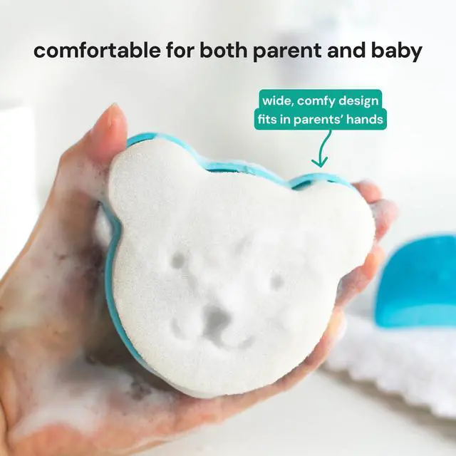 Alt view image 5 of 7 - Cradle Cap Brush Kit for Babies Gentle and Safe Scalp Massage Care with Sponge, Brush, and Comb for Newborns and Babies