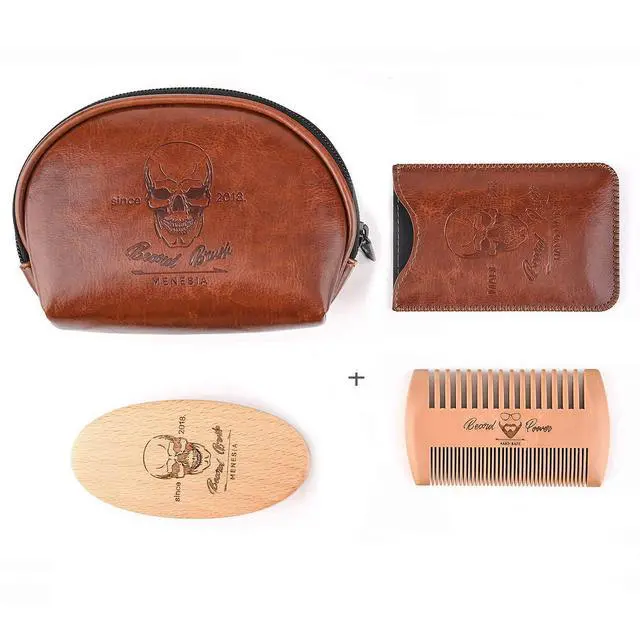 Alt view image 3 of 6 - Beard Brush and Comb set for Men