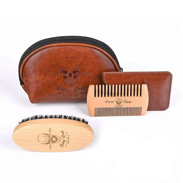 Alt view image 4 of 6 - Beard Brush and Comb set for Men
