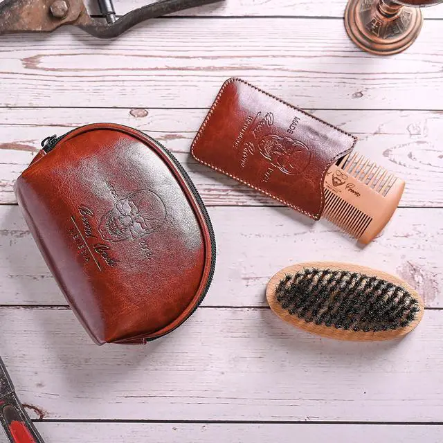 Alt view image 6 of 6 - Beard Brush and Comb set for Men