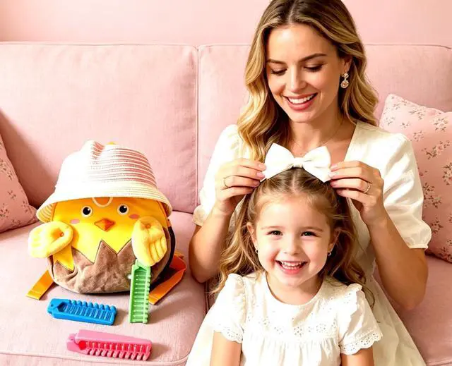Alt view image 2 of 7 - 3pcs Hair Brush Set - Folding Travel Brush, Fine Tooth Pocket Comb, Massage Head & Baby Braiding Brush for Kids and Adults in Green/Pink/Blue