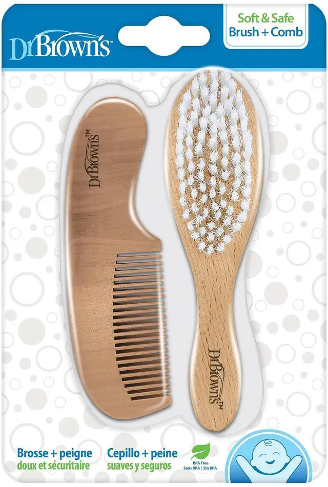 Main image of Soft and Safe Baby Brush + Comb