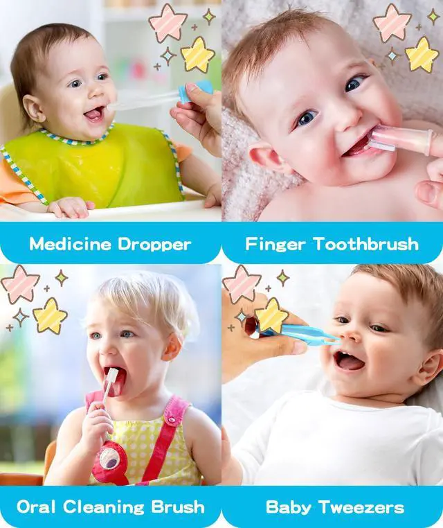 Alt view image 3 of 6 - Baby Grooming and Healthcare Kit, Portable Baby Safety Care Set with Hair Brush Comb Nail Clipper Nasal Aspirator for Nursery Newborn Infant Girl Boy (25 in 1 Blue)