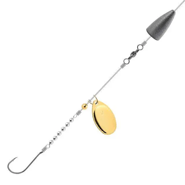 Alt view image 6 of 7 - 20 Pack Fishing Bead Chain Swivels Stainless Steel High Speed Trolling Swivels Fishing Tackle Rig Fishing Gear Freshwater Saltwater Salmon Walleye 6 Beads