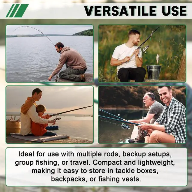 Alt view image 6 of 6 - 20PCS Fishing Bells with Spiral Clip, Double Bell Bite Alarms for Rods, Night Fishing, Clip-On or Screw-On Fishing Strike Alert with Glow Stick Indicator