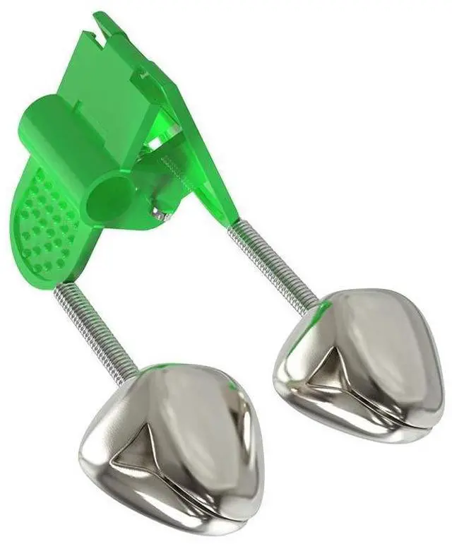 Alt view image 2 of 7 - Fishing Bell and Night Light Kit, 20 Pcs Fish Bite Bait Alarm Bell with LED Light for Night Fishing (Green)