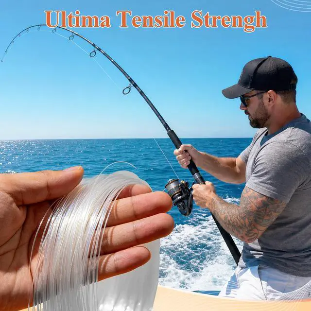 Alt view image 3 of 7 - Clear Fishing Line 656FT, Invisible Monofilament Fishing Line Wire, Strong Nylon Fishing Wire for Fishing & Crafts, Clear Hanging String for Balloon Garland, Decorations, DIY Projects