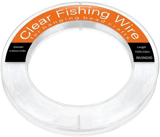 Main image of Clear Fishing Line Wire, Monofilament Fishing Line Wire, Nylon Clear Invisible String for Fishing and Hanging Balloons Garland Crafts Decorations