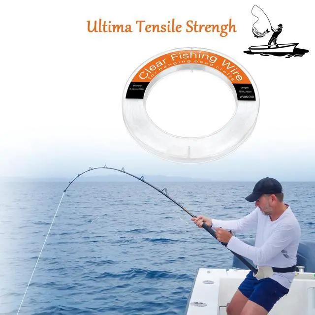 Alt view image 3 of 7 - Clear Fishing Line Wire, Monofilament Fishing Line Wire, Nylon Clear Invisible String for Fishing and Hanging Balloons Garland Crafts Decorations