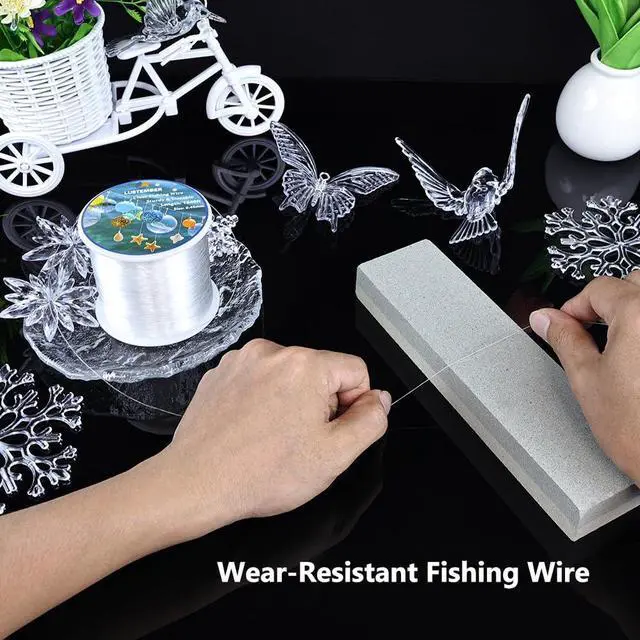 Alt view image 4 of 6 - Fishing Wire, 1640 ft Clear Fishing Line, Strong Invisible String for Hanging Decorations, Balloons, Crafts, Jewelry Making, Beading, Bracelets and Necklaces