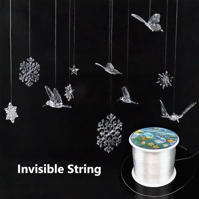 Alt view image 3 of 6 - Fishing Wire, 1640 ft Clear Fishing Line, Strong Invisible String for Hanging Decorations, Balloons, Crafts, Jewelry Making, Beading, Bracelets and Necklaces