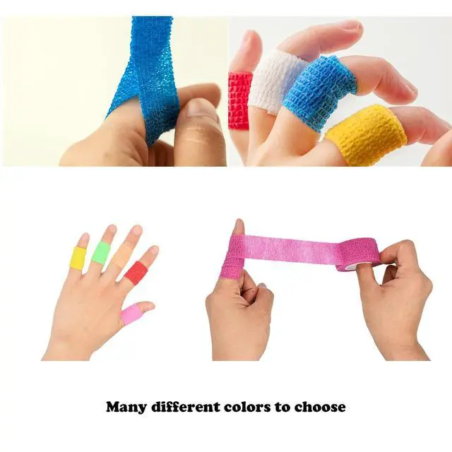 Alt view image 4 of 7 - 15 Pack Cohesive Wrap 1 Inch x 5 Yards,15 Colors