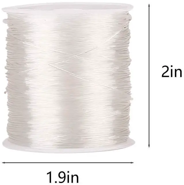 Alt view image 2 of 7 - 328ft Clear Bead Cord Crystal Elastic Stretchy Bracelet String for Jewelry Making Necklace Bracelet Beading Thread, 0.8 mm