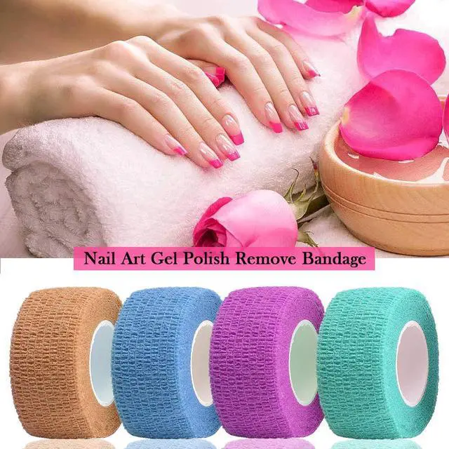 Alt view image 4 of 7 - 12 Colors Non-wonven Self Adhesive Bandage Wrap for Finger Guard Nail Protector, 2.5cm x 4.5m / 1" x 5yd Waterproof Cohesive Elastic Tape Sports Fixing Band Stretch Wrap