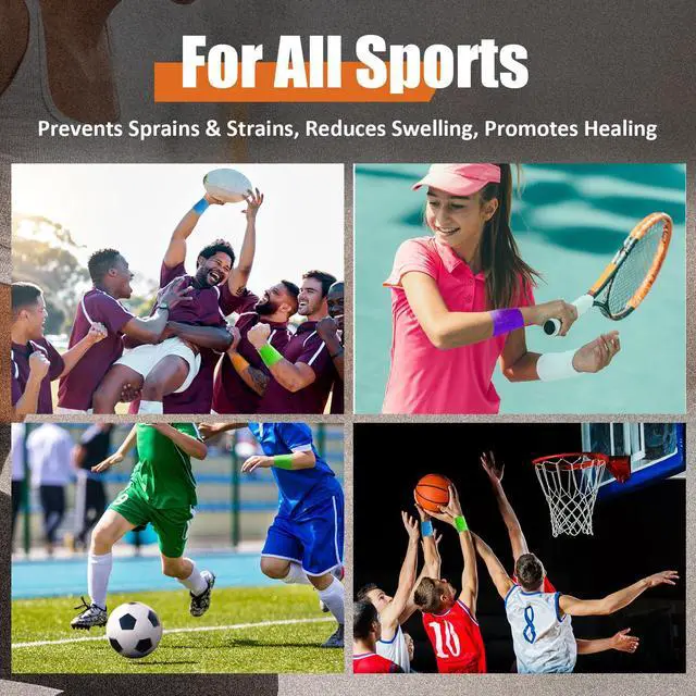 Alt view image 5 of 6 - Upgraded 9-Pack Self Adhesive Bandage Wrap 2 Inches × 5 Yards Elastic Cohesive Bandage Wrap, Self Sticking Vet Wrap, Stretch Sports Athletic Wrap Self-Adhering Adherent Wrist Tape (Multi Color)