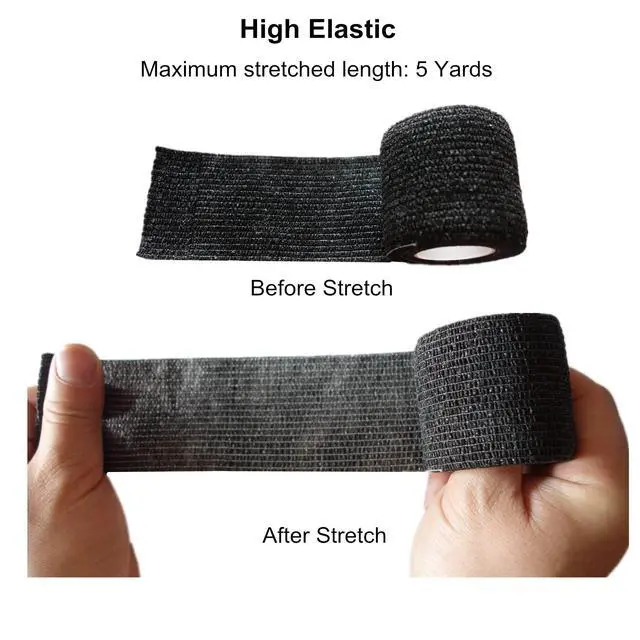 Alt view image 4 of 7 - 6 Pack 2 Inches Cohesive Bandage Self Adhesive Wrap Elastic Self Adherent Vet Wrap Breathable Self Stick Tape for Wrist, Ankle, Sports, Tatoo Wrap(5 Yards, Multi Colors)