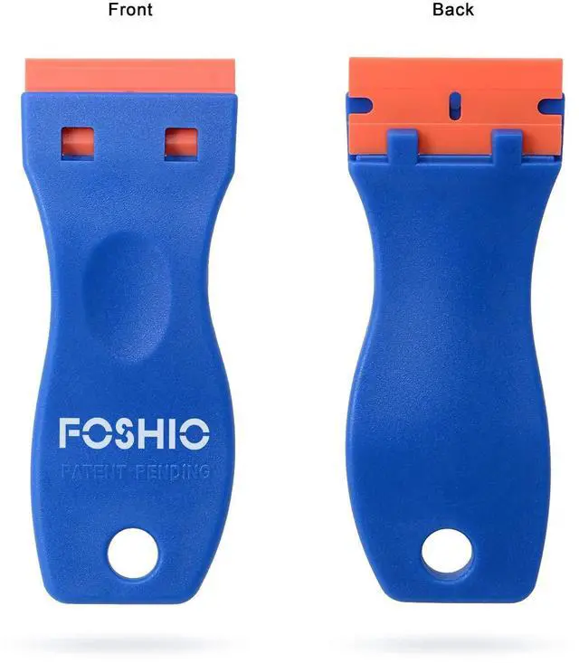 Alt view image 3 of 7 - Plastic Razor Blade Scraper Include 2PCS Scraper Tool and 100PCS Blades for Gasket Remover, Labels Decal and Adhesive Remover for Windows and Glass