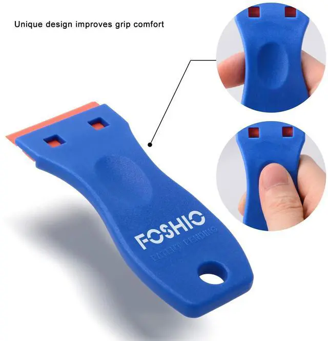 Alt view image 4 of 7 - Plastic Razor Blade Scraper Include 2PCS Scraper Tool and 100PCS Blades for Gasket Remover, Labels Decal and Adhesive Remover for Windows and Glass