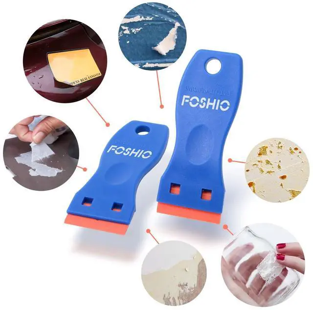 Alt view image 5 of 7 - Plastic Razor Blade Scraper Include 2PCS Scraper Tool and 100PCS Blades for Gasket Remover, Labels Decal and Adhesive Remover for Windows and Glass