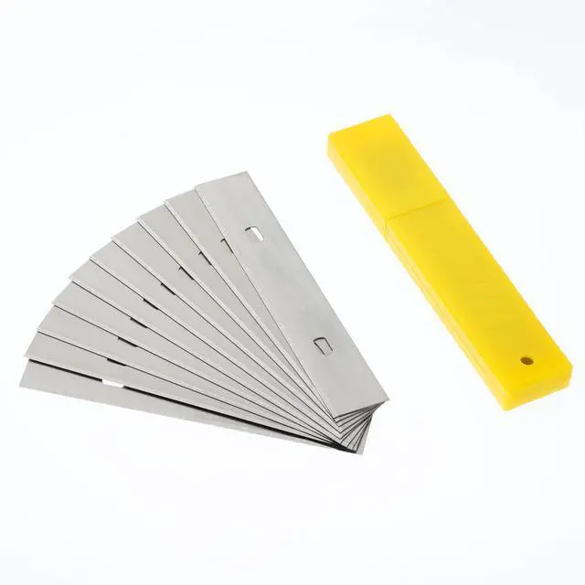 Alt view image 5 of 7 - Replacement Scraper Blades, 4 Inch, 30 Pcs, Scraper Blades, Floor Scrapper Blade, Replacement Razor Blades, Carbon Steel Razor Blades, Paint Scraper Blades, 4 Inch Scraper Blades