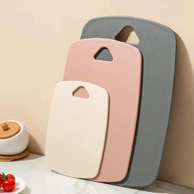Main image of Cutting Boards for Kitchen,Plastic Cutting Board Set of 3, Thick Chopping Boards for Meat, Veggies, Fruits, with Easy Grip Handle,Dishwasher Safe (Pink, 3Pcs)
