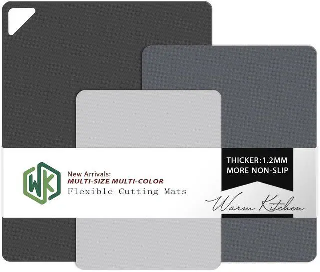 Main image of Flexible Plastic Cutting Boards Mats for Kitchen, Flexible Non Slip Cutting Mat, Thin Cutting Sheets, BPA Free, Dishwasher Safe, Multi Sizes