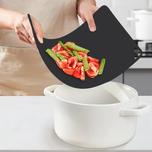 Alt view image 4 of 7 - Flexible Plastic Cutting Boards Mats for Kitchen, Flexible Non Slip Cutting Mat, Thin Cutting Sheets, BPA Free, Dishwasher Safe, Multi Sizes