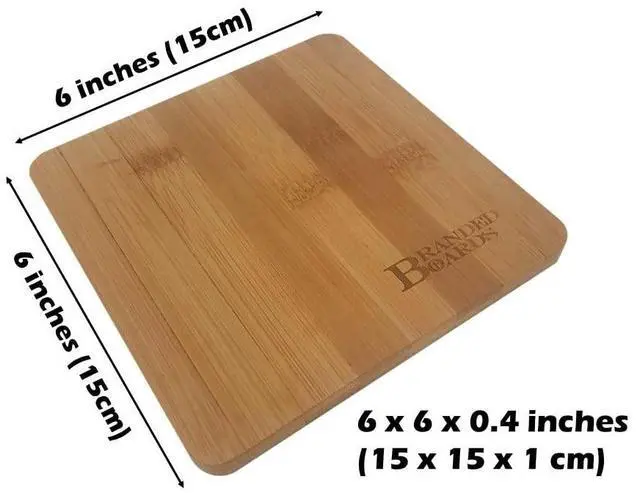 Alt view image 3 of 7 - Small Mini All Natural Bamboo Cutting Board, Great for Apartments RV's Home Bar Charcuterie Backpacking Camping Bushcraft Dorm Rooms Picnics & Entertaining (1 Pack)