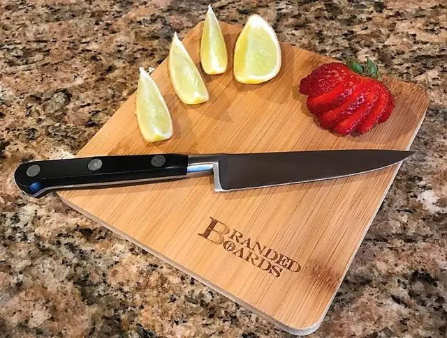 Alt view image 4 of 7 - Small Mini All Natural Bamboo Cutting Board, Great for Apartments RV's Home Bar Charcuterie Backpacking Camping Bushcraft Dorm Rooms Picnics & Entertaining (1 Pack)