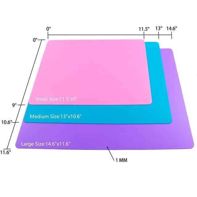 Alt view image 2 of 7 - 3 Pieces Flexible Cutting Board mats, Plastic Cutting Boards for Kitchen Cooking, Cutting board sheets for Meat and Vegetables, Dishwasher Safe