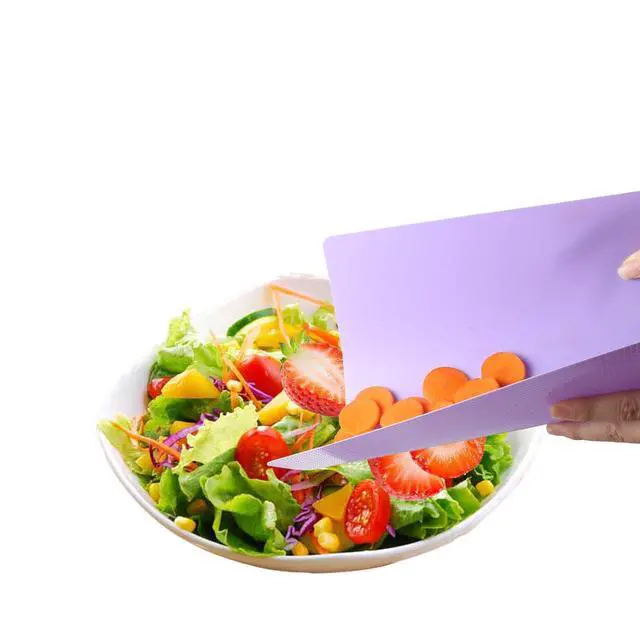 Alt view image 5 of 7 - 3 Pieces Flexible Cutting Board mats, Plastic Cutting Boards for Kitchen Cooking, Cutting board sheets for Meat and Vegetables, Dishwasher Safe