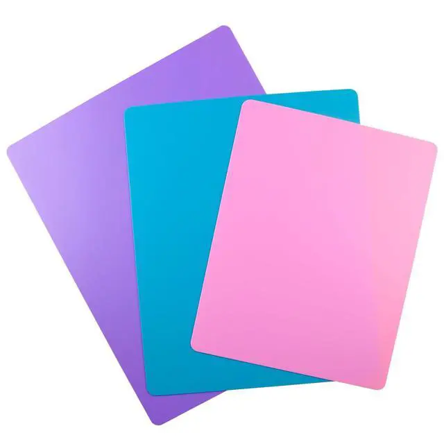 Alt view image 7 of 7 - 3 Pieces Flexible Cutting Board mats, Plastic Cutting Boards for Kitchen Cooking, Cutting board sheets for Meat and Vegetables, Dishwasher Safe