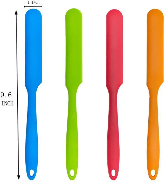 Alt view image 2 of 5 - 4Pcs Jar Spatula Long Handle Silicone,Kitchen Scraper for Mixing,Scraping, Cake Icing & Butter